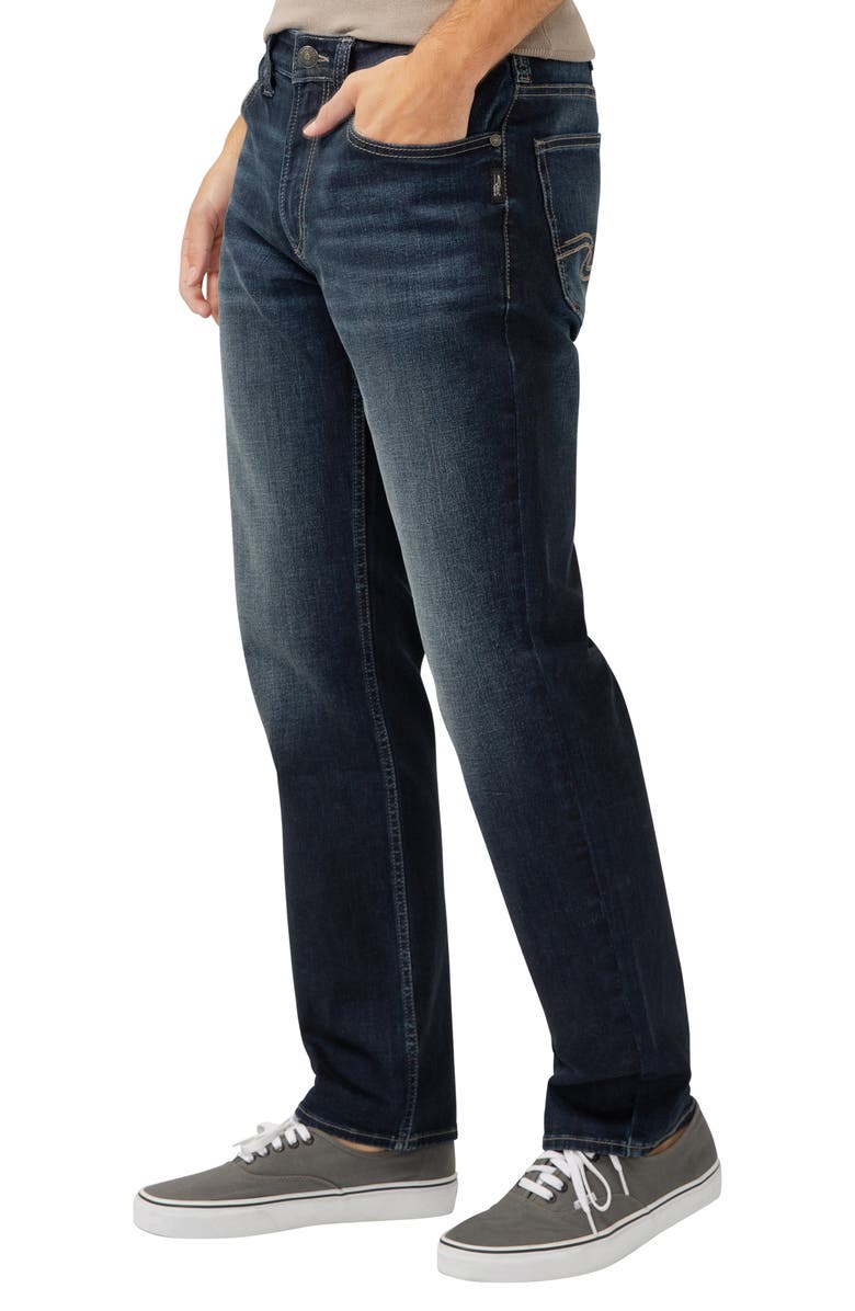 Silver Jeans Co. Eddie Athletic Fit Tapered Jeans, Alternate, color, Indigo