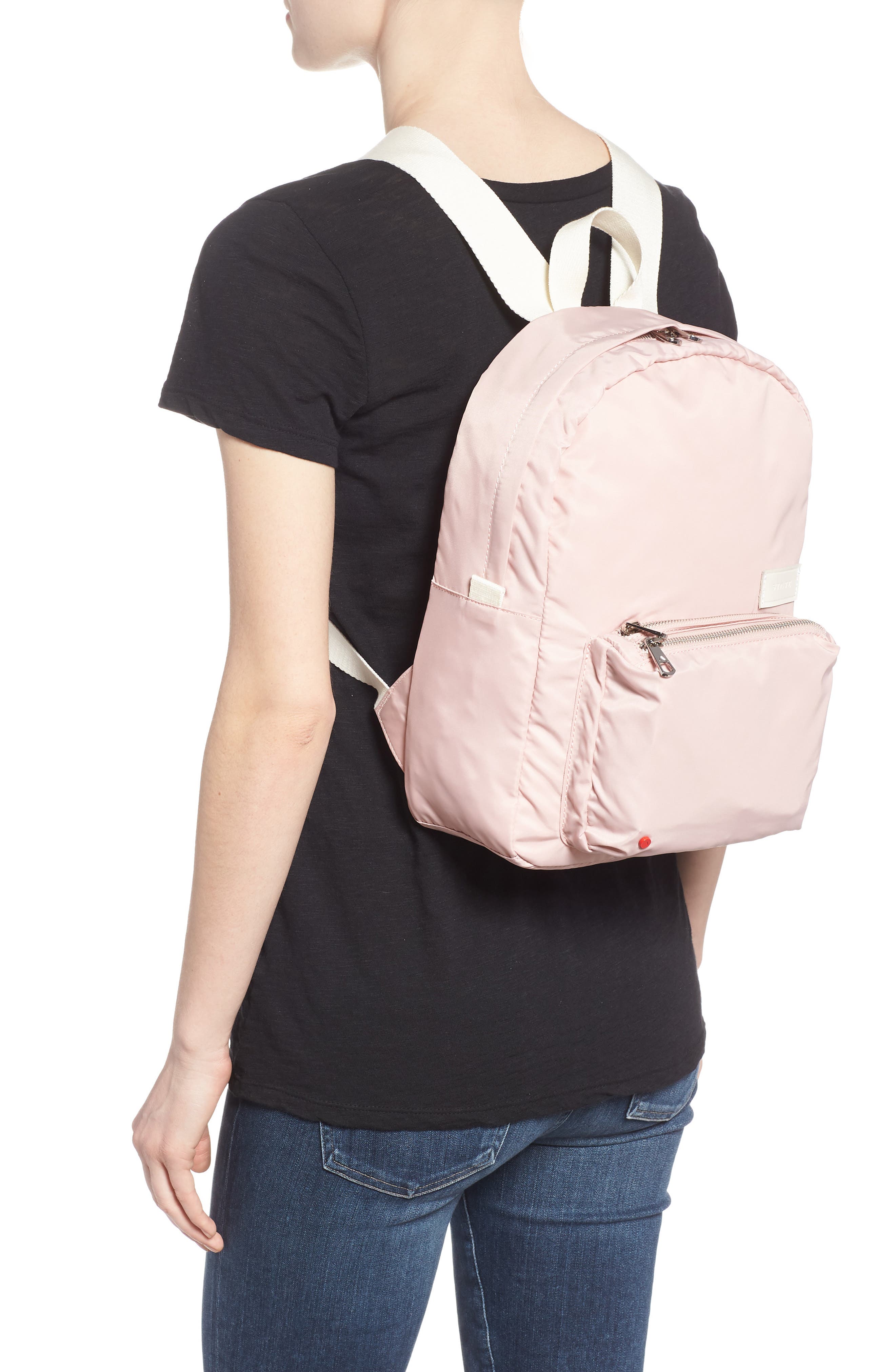 The Heights Mini Lorimer Nylon Backpack, Alternate, color, ROSE