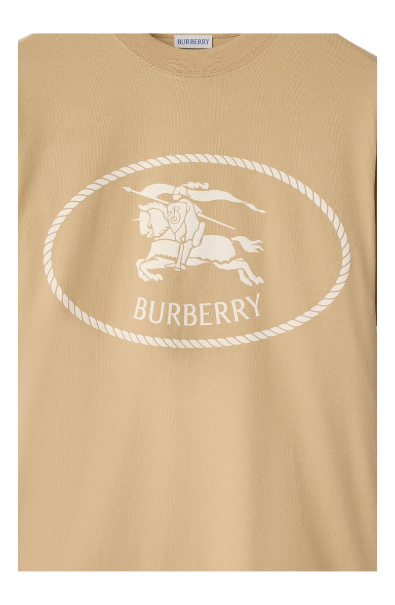 Burberry Knight Stamp Cotton T-shirt, Alternate, color, Flax Beige