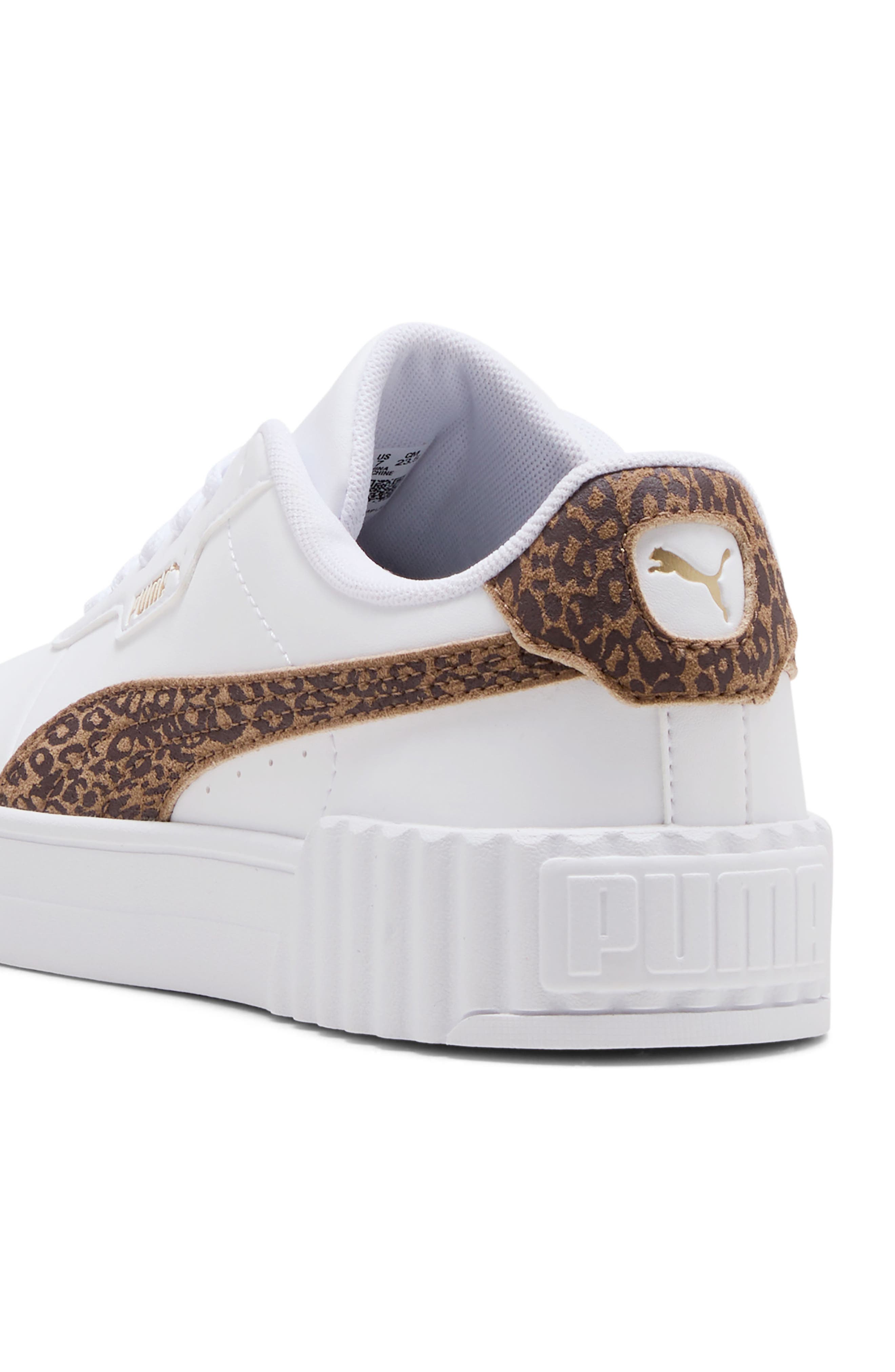 Carina 3.0 Feline Sneaker, Alternate, color, PUMA WHITE/ SOFT TAUPE