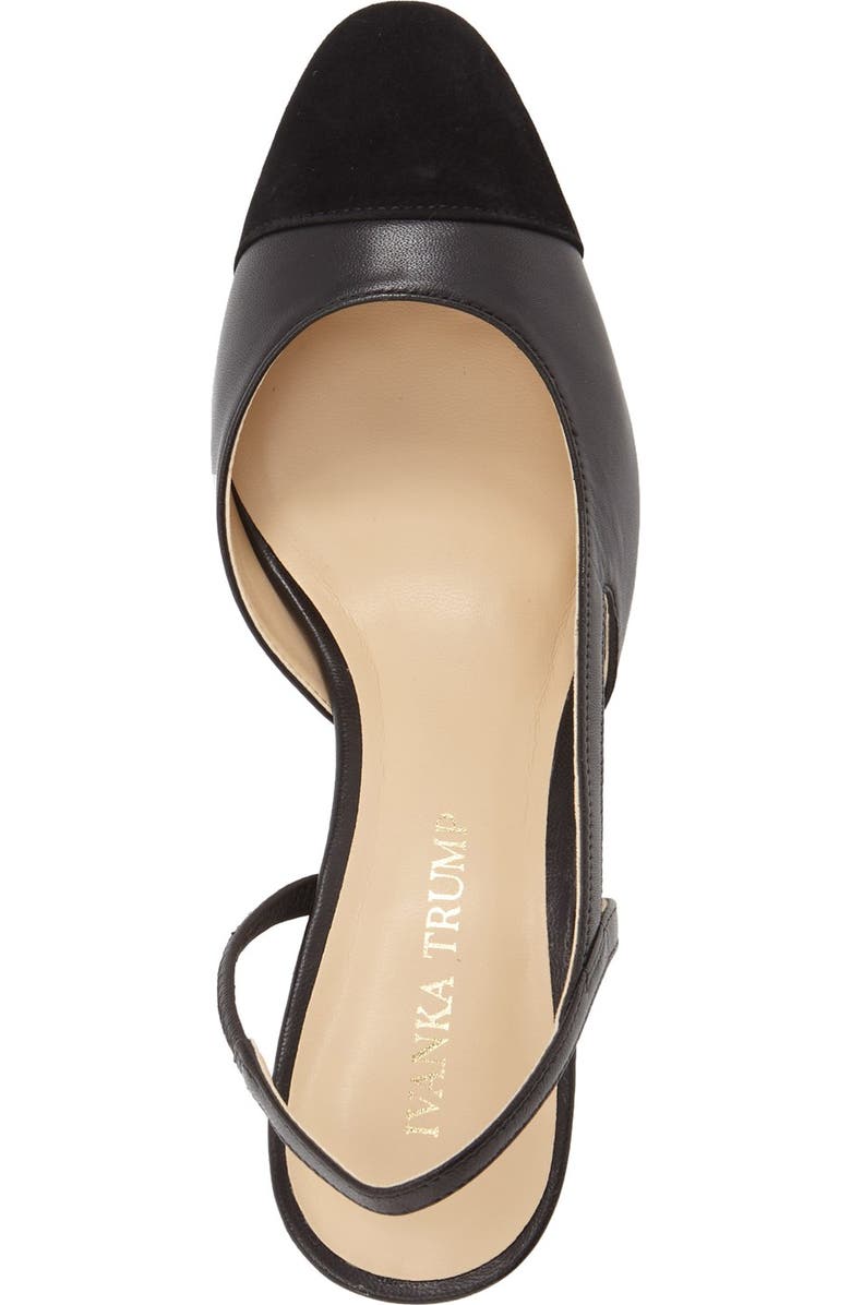 Ivanka Trump 'Liah' Slingback Cap Toe Pump, Alternate, color,
