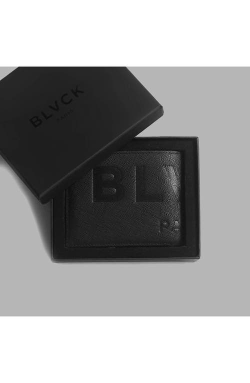 Blvck Paris Classic Fold Wallet In Black