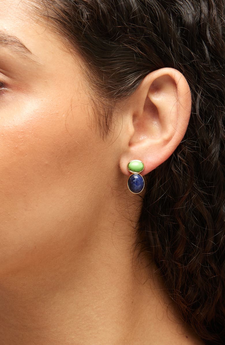 ROXANNE ASSOULIN The Semiprecious Stone Drop Earrings, Alternate, color, 