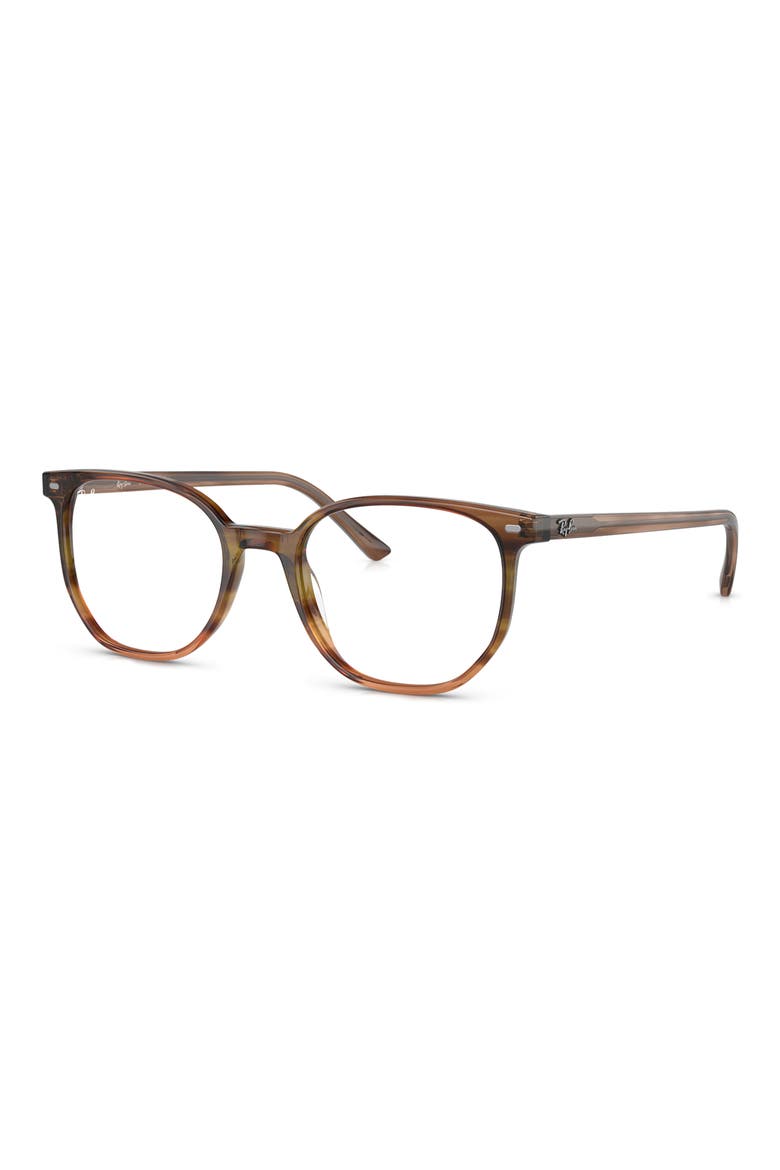 Elliot 48mm Irregular Optical Glasses, Alternate, color, BROWN GRADIENT