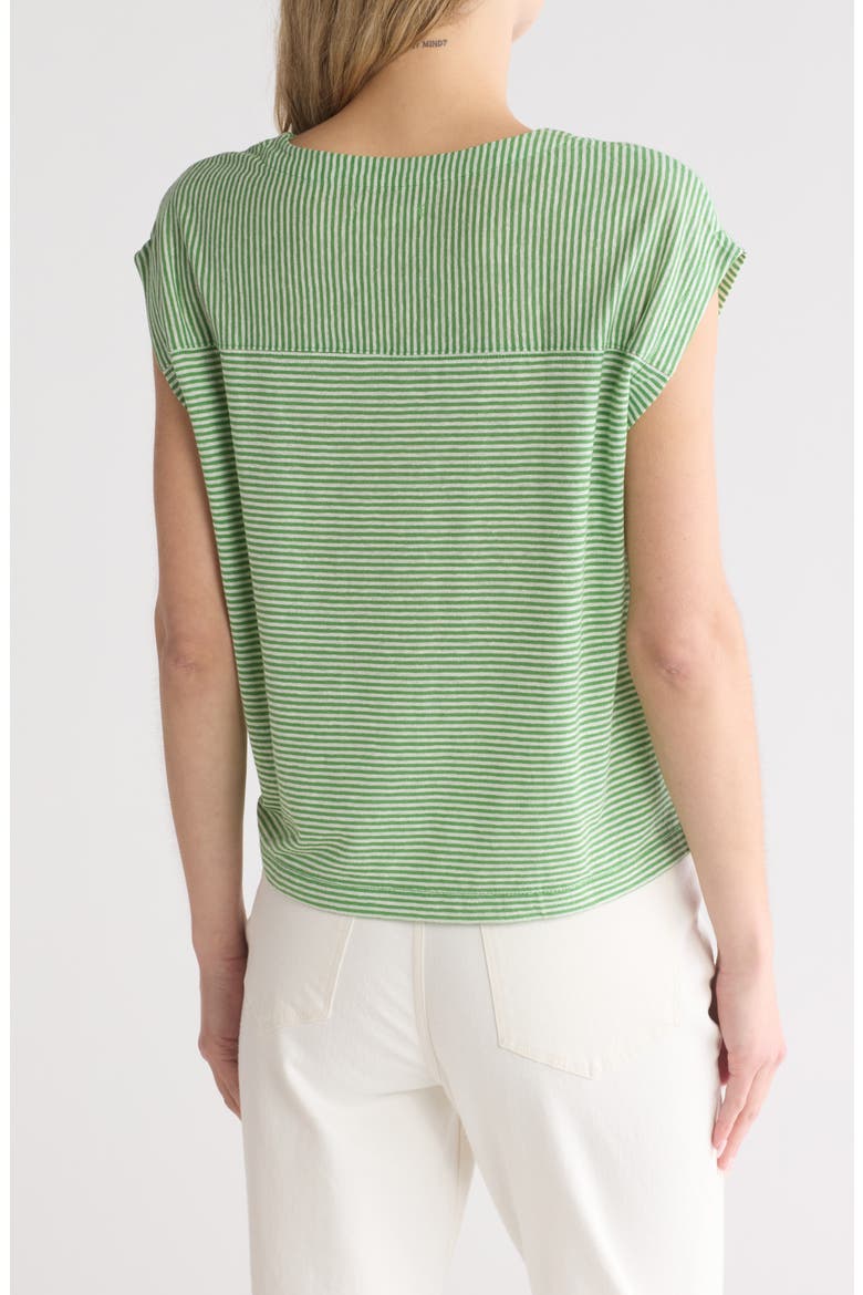 Relaxed V-Neck T-Shirt, Alternate, color, GARNISH