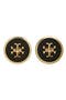 Kira Enamel Circle Stud Earrings