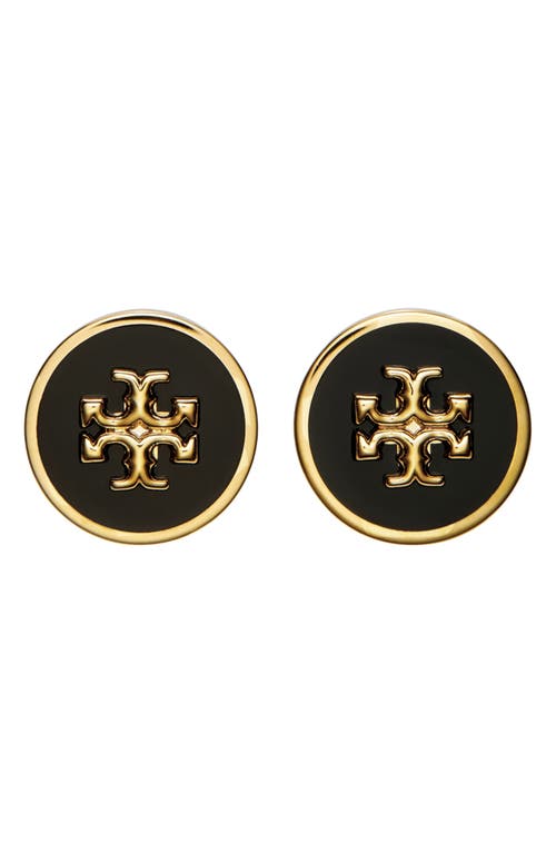 Tory Burch Kira Enamel Circle Stud Earrings In Multi