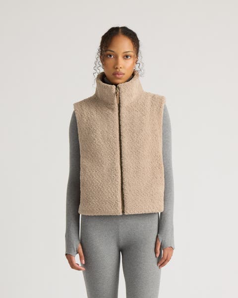 Bernache Faux Shearling Vest