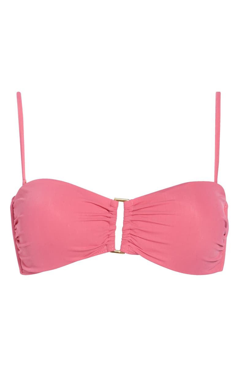 ViX Paula Hermanny Square Bandeau Bikini Top, Alternate, color, Pink