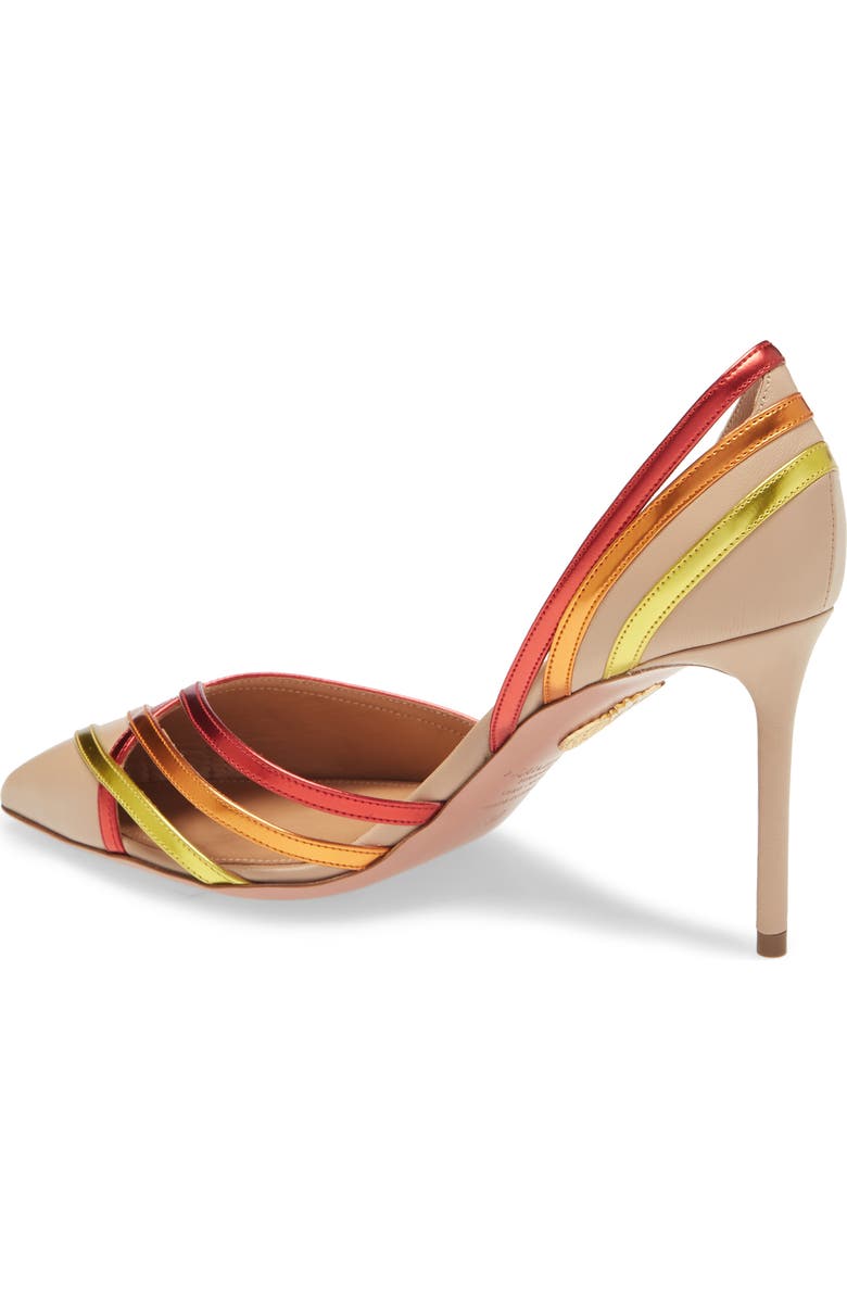 Aquazzura Cosmo Rainbow d'Orsay Pointed Toe Pump, Alternate, color,