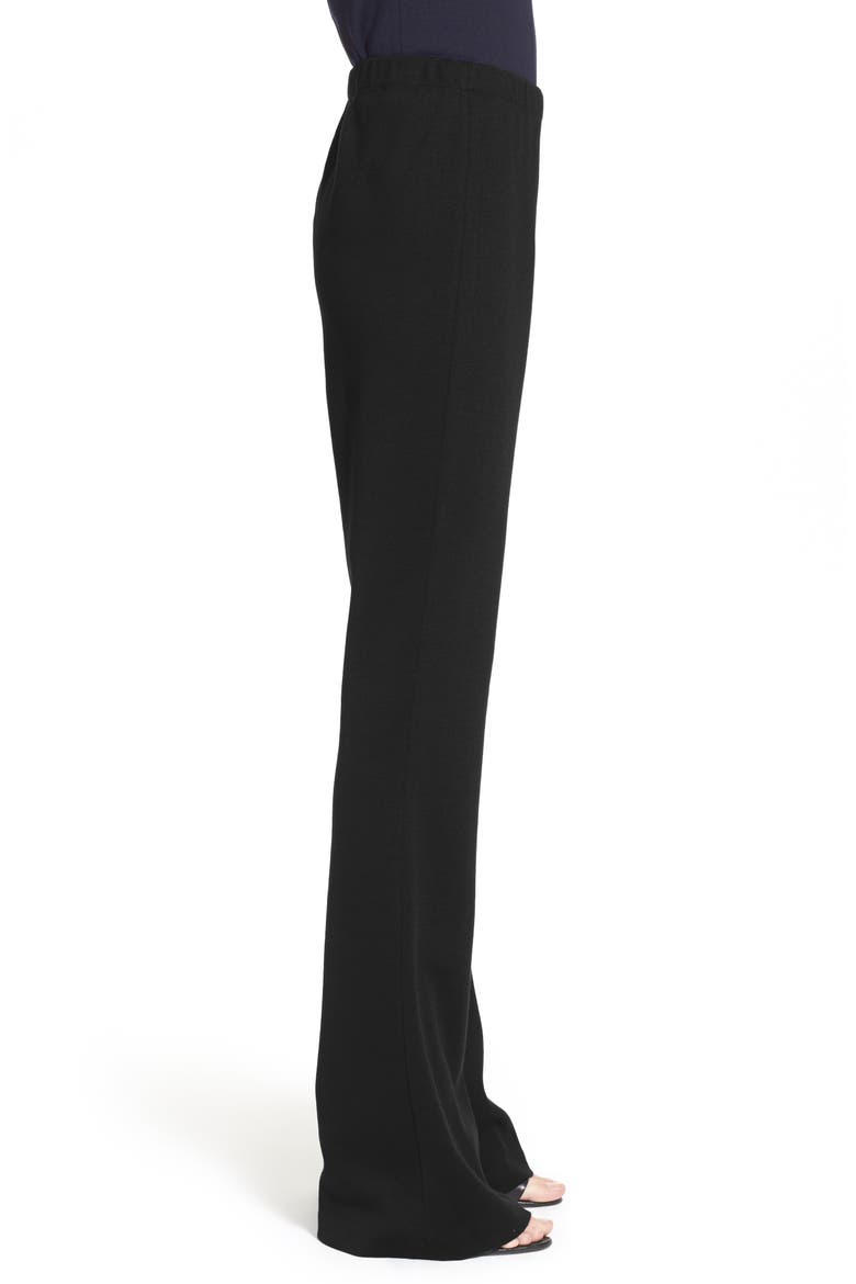 Collection Kasia Milano Knit Bootcut Pants, Alternate, color, CAVIAR