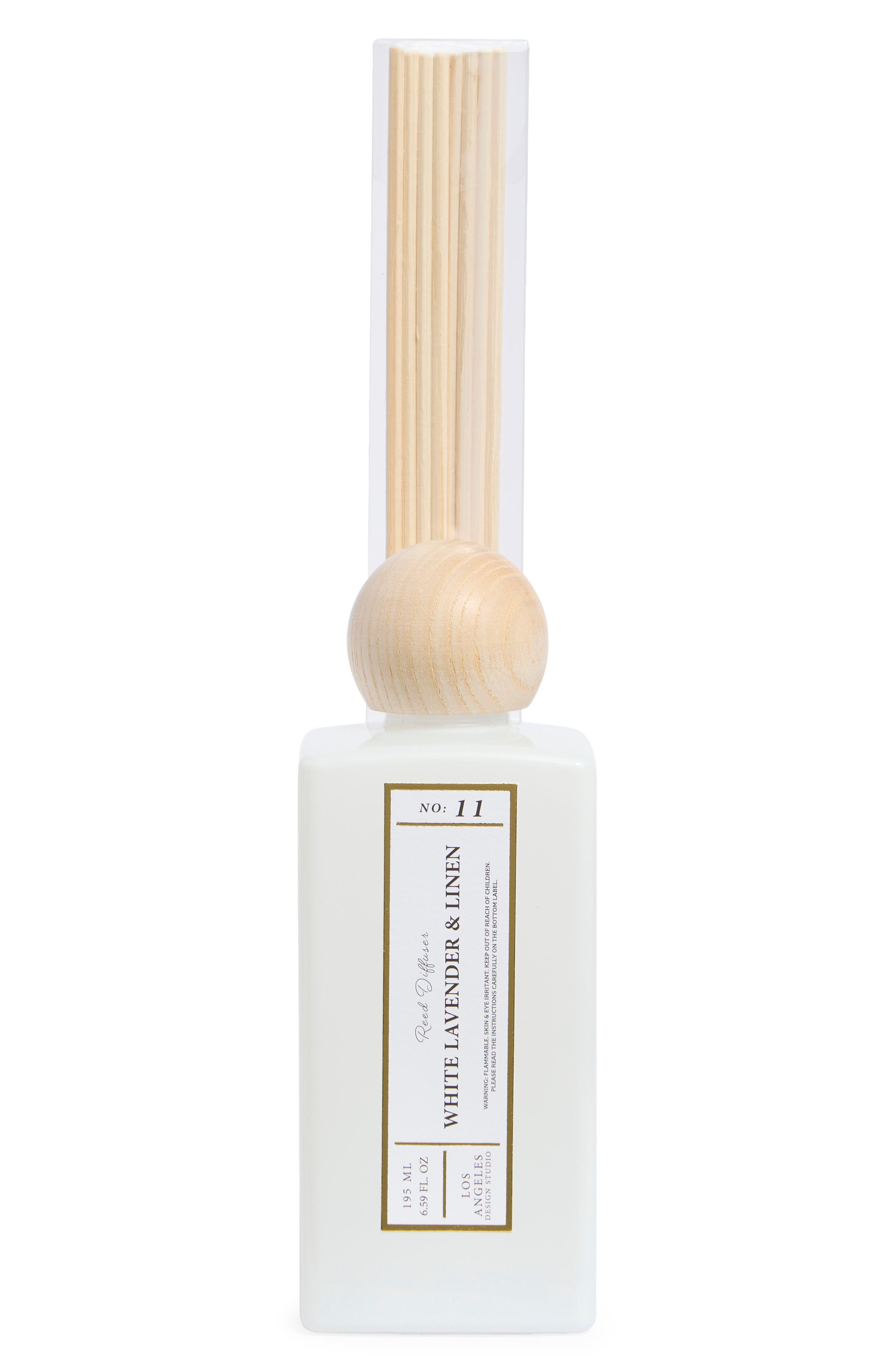 PORTOFINO CANDLES White Lavender & Linen Milkglass Reed Diffuser