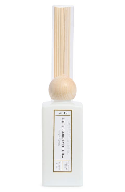 White Lavender & Linen Milkglass Reed Diffuser