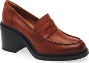 Miz Mooz Day Block Heel Penny Loafer