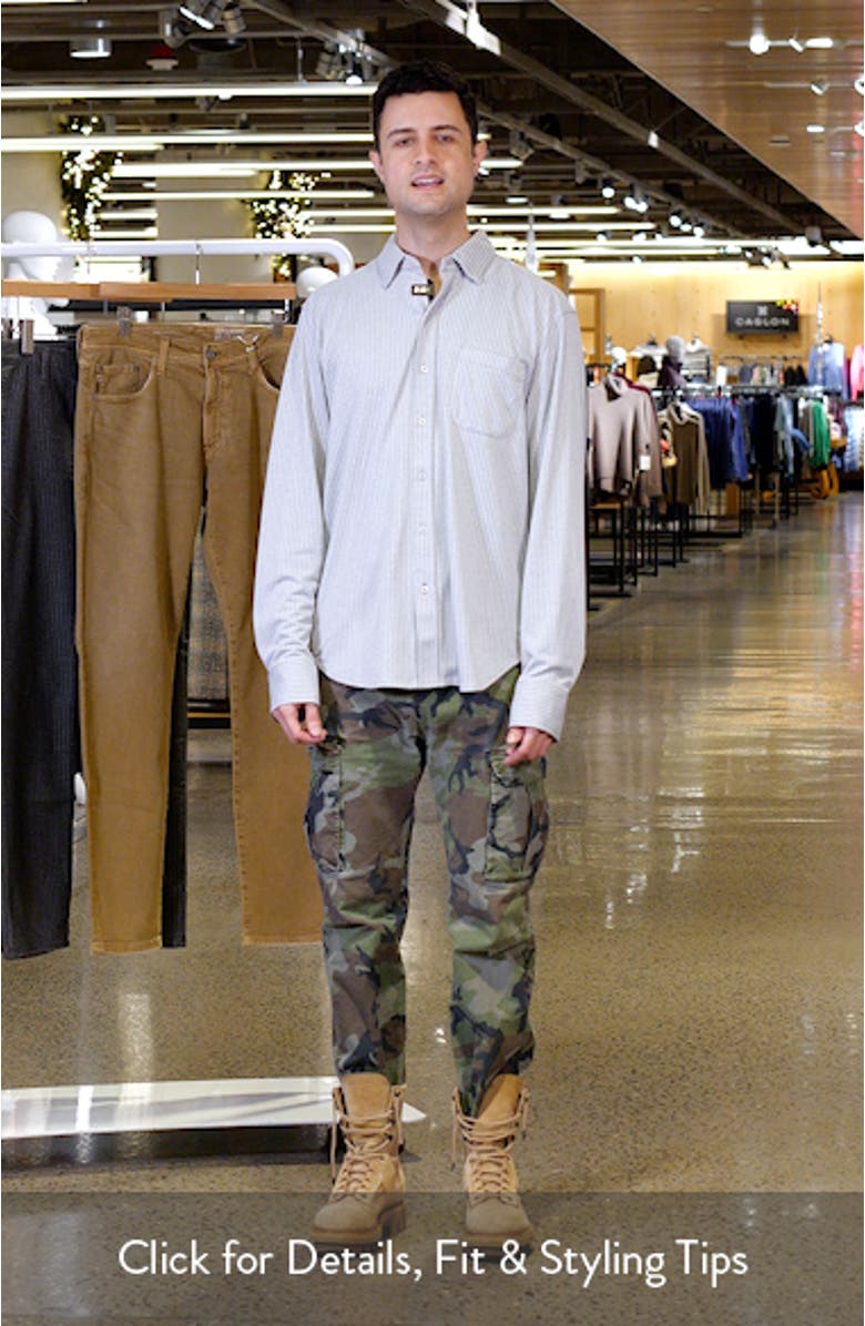 San Lucio Studio Stripe IslandZone<sup>®</sup> Button-Up Shirt, sales video thumbnail