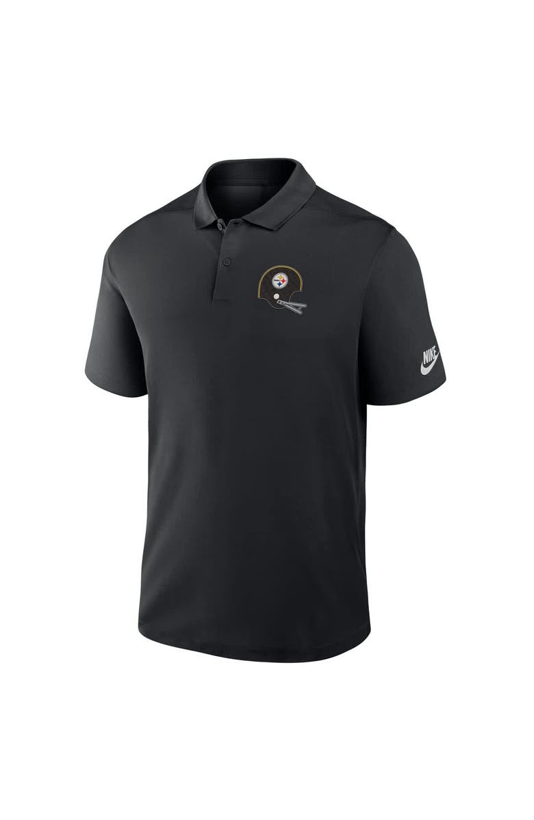 Nike Men's Nike Black Pittsburgh Steelers Rewind Victory Performance Polo, Alternate, color, Black