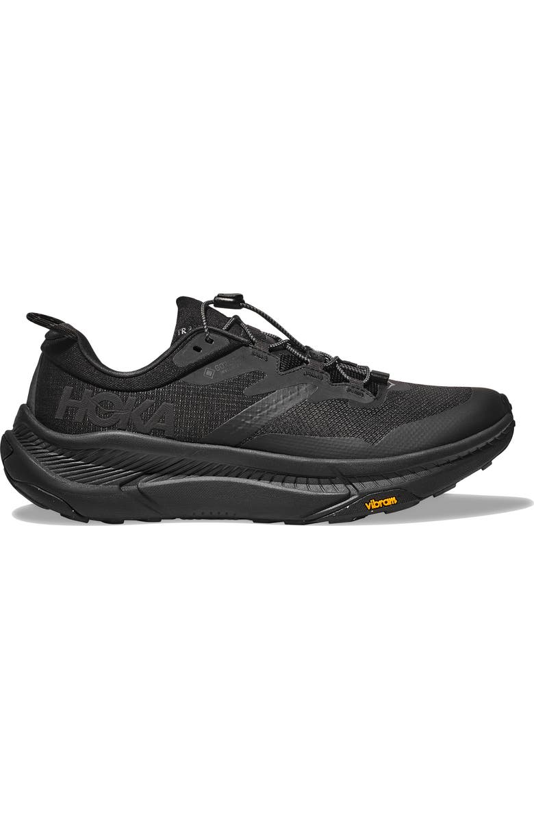 HOKA Transport Gore-Tex<sup>®</sup> Waterproof Shoe - Wide Width Available, Alternate, color, Black / Black
