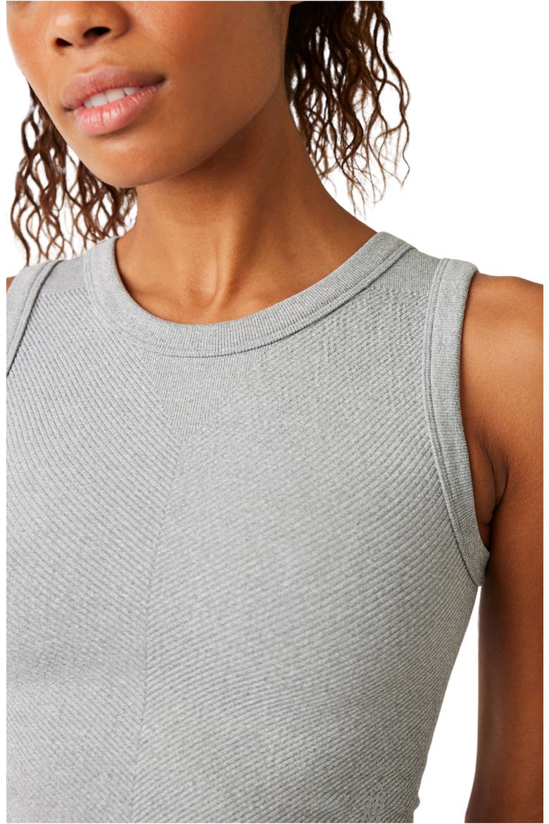 FP Movement Free Throw Crop Muscle Tank Top, Alternate, color, HEATHER GREY