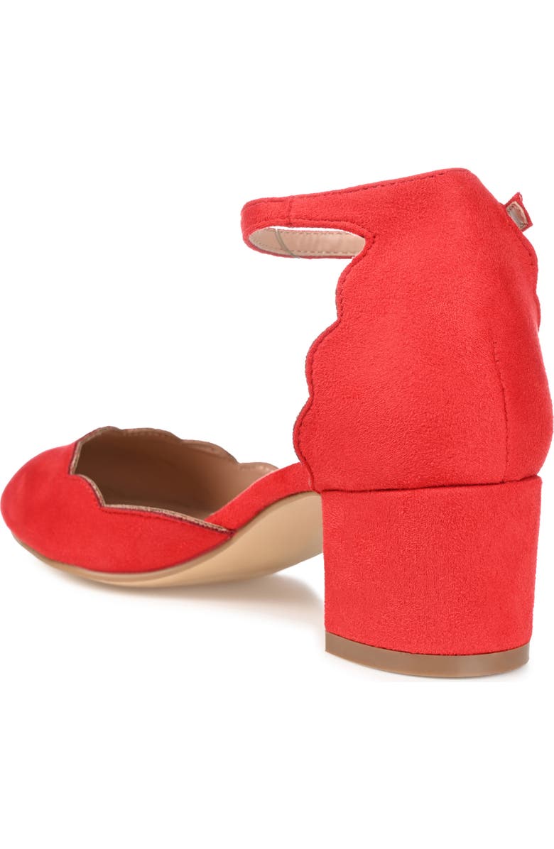 Journee Collection Edna Pump - Wide Width, Alternate, color, Red
