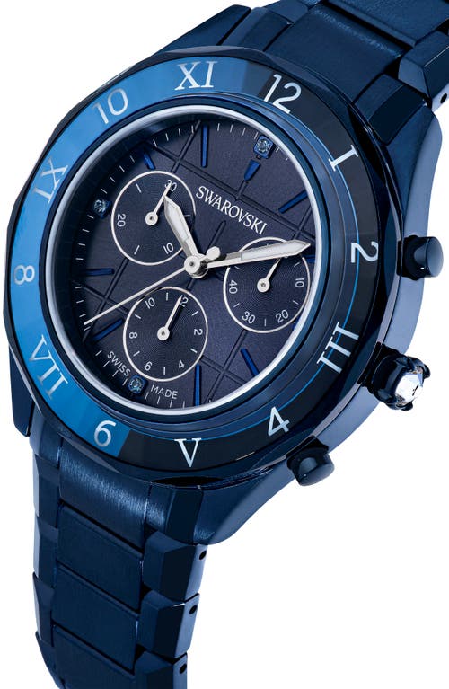 Swarovski Dextera Chronograph Bracelet Watch, 40mm In Blue