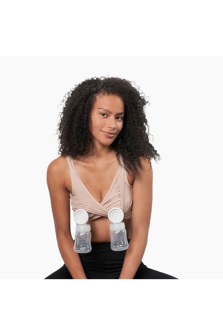 X Nursing + Hands - Free Pumping Bra Bundle, Alternate, color, Sand and Black