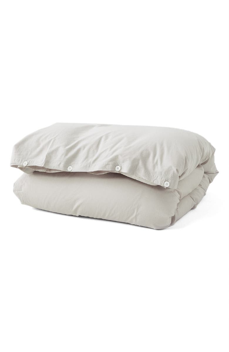 Tekla Organic Cotton Percale Duvet Cover, Main, color,