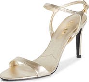 Prada Saffiano Leather Ankle Strap Sandal