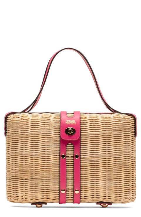 The Holland Woven Wicker Satchel