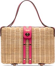 Frances Valentine The Holland Woven Wicker Satchel