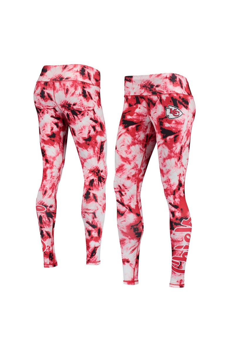 FOCO Women's FOCO Red Kansas City Chiefs Tie-Dye Leggings, Main, color, 