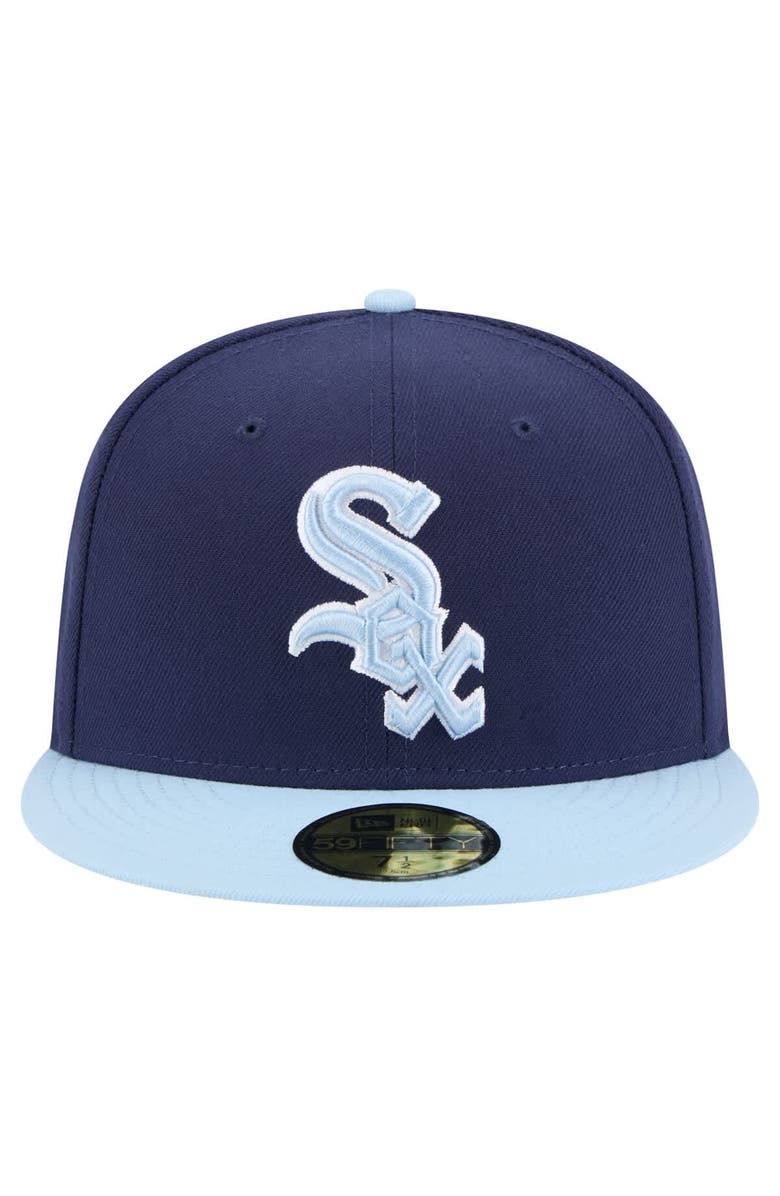 New Era Men's New Era Navy/Light Blue Chicago White Sox Color Pack 2-Tone 59FIFTY Fitted Hat, Alternate, color, Navy