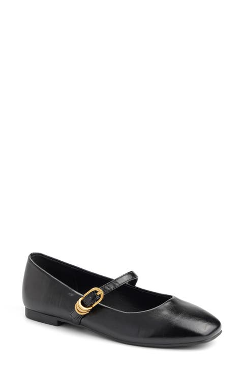 Laraine Faux Leather Mary Jane Flat