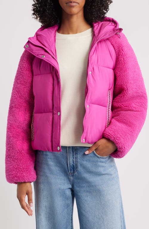 Ugg(r) Mykah Uggbraid Puffer Jacket In Pink
