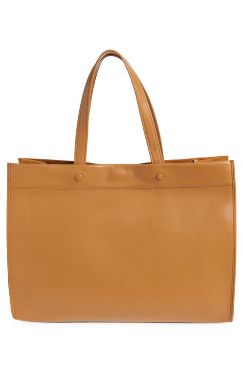 Anya Hindmarch Mortimer Small Leather And Suede Tote In Manilla