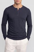 Onia Air Weight Long Sleeve Cotton Henley