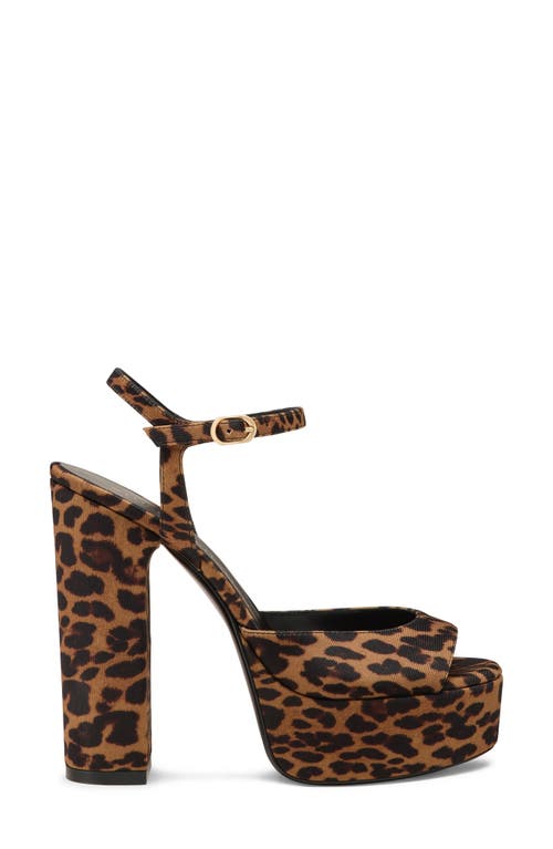 Stuart Weitzman Dayna Boost Platform Sandal In Animal Print