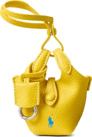 Polo Ralph Lauren Polo Play Pebble Leather Bag Charm