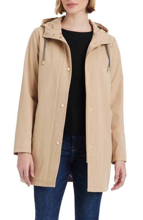 Kate Spade New York Hooded Rain Jacket In Spring Khaki