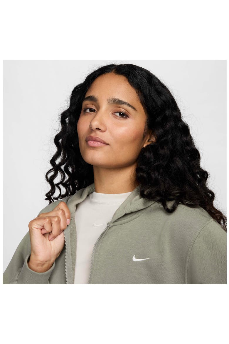 Sportswear Chill French Terry Full Zip Hooded Jacket, Alternate, color, LIGHT ARMY/ SAIL
