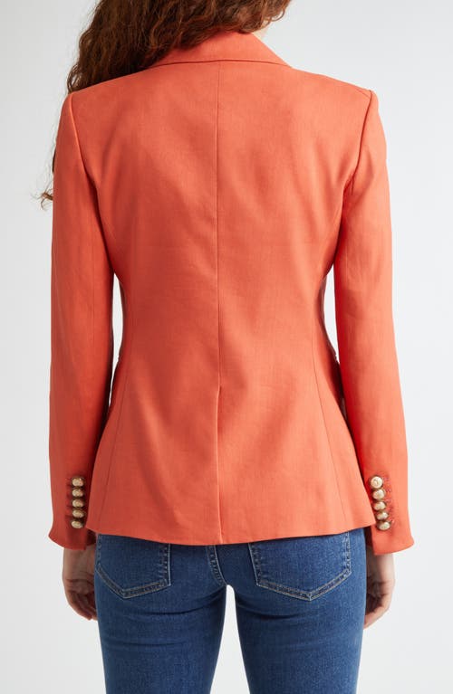 Veronica Beard Miller Dickey Double-breasted Blazer In Persimmon
