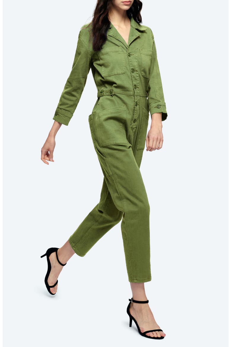 Stretch Denim Jumpsuit, Alternate, color, MULA