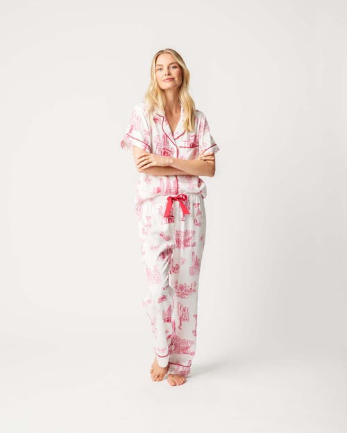 Katie Kime Pajama Pants Set In White