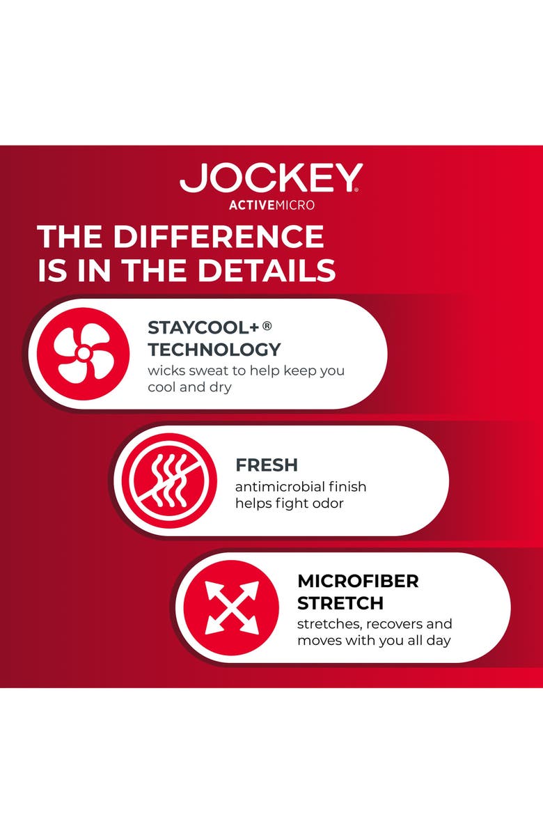 Jockey 2-Pk ActiveMicro Boxer Briefs, Alternate, color, Black