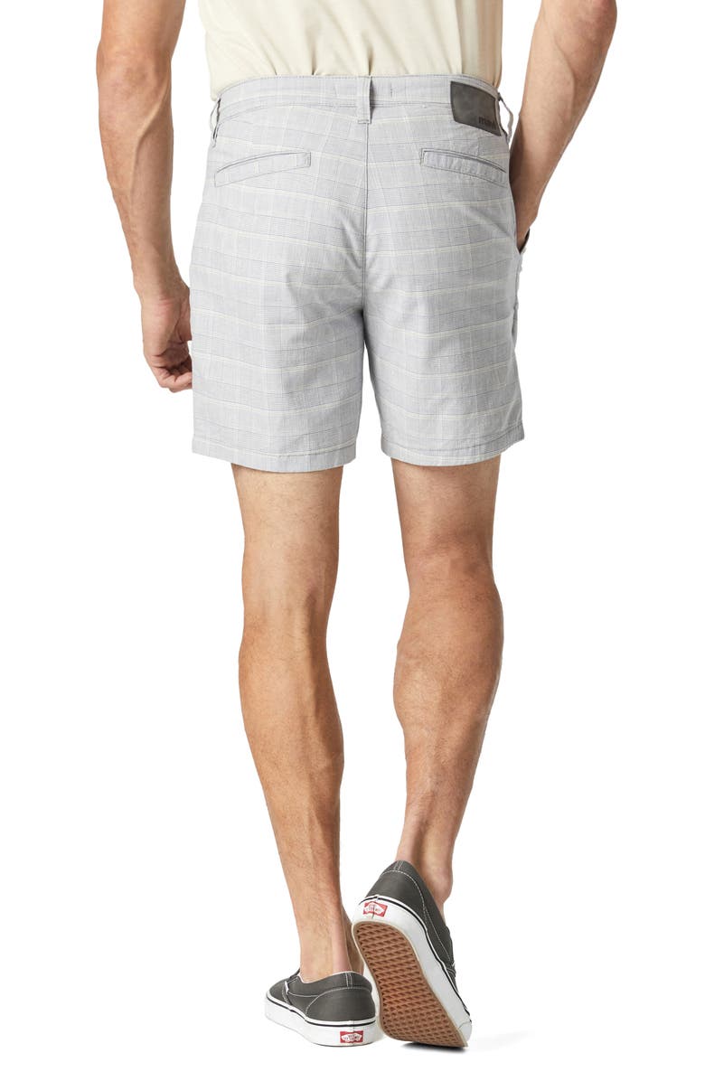 Mavi Jeans Nate Check Cotton Blend Flat Front Shorts, Alternate, color,