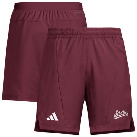 Men's adidas Maroon Mississippi State Bulldogs Program Woven Training Shorts