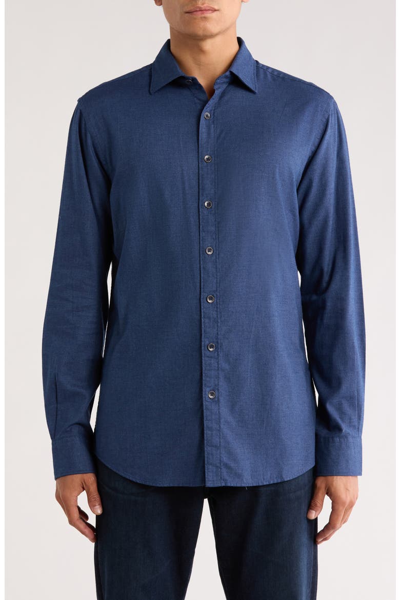 Harveys Sport Fit Button-Up Shirt, Main, color, MIDNIGHT