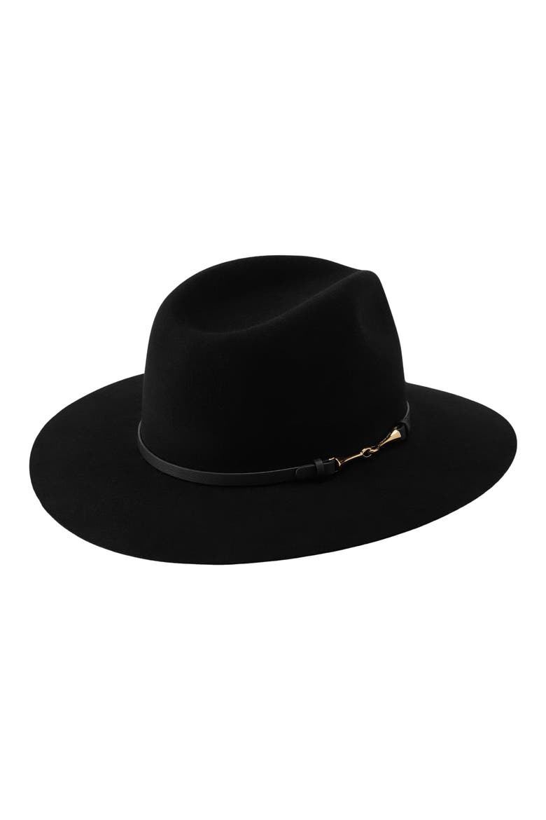 Claude Wool Fedora, Alternate, color, BLACK