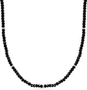 The Lovery Fine Jewelry Black Spinel Bead Necklace