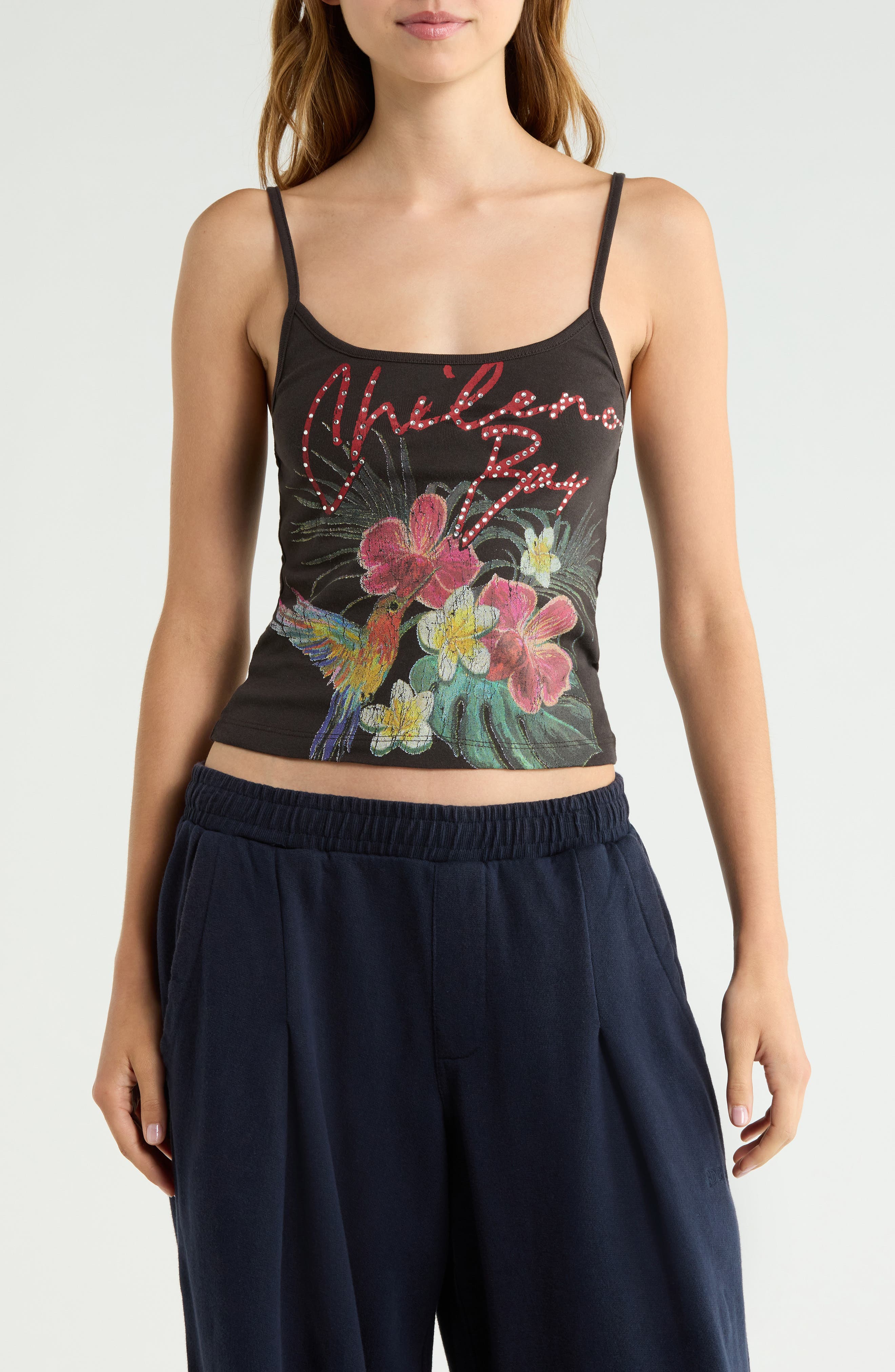 Chileno Bay Graphic Floral Camisole