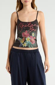 BDG Urban Outfitters Chileno Bay Graphic Floral Camisole